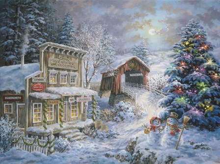Country Shopping by Nicky Boehme art print