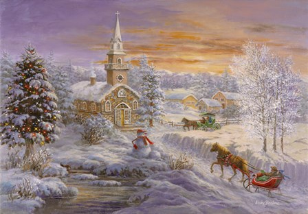 Holiday Worship by Nicky Boehme art print