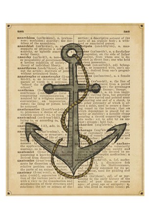 Nautical Series - Anchor by Sparx Studio art print