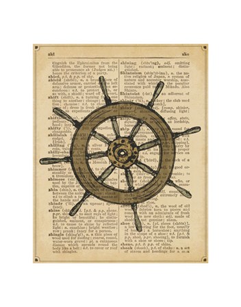 Nautical Series - Ship Wheel by Sparx Studio art print