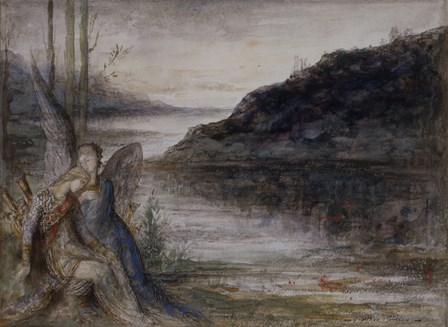 The Evening And The Sorrow by Gustave Moreau art print