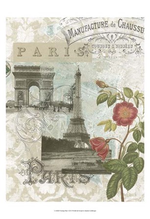 Visiting Paris by Jennifer Goldberger art print