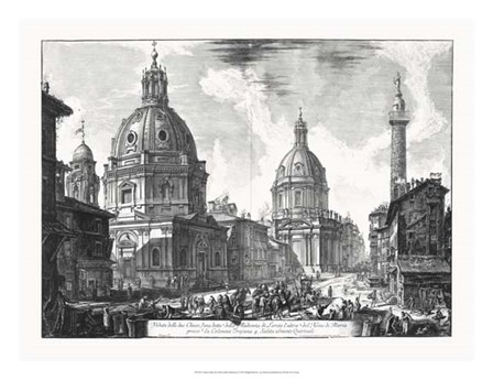 Veduta della du Chiese della Madonna by Francesco Piranesi art print