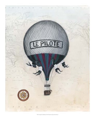 Vintage Hot Air Balloons II by Naomi McCavitt art print