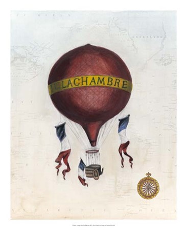 Vintage Hot Air Balloons III by Naomi McCavitt art print