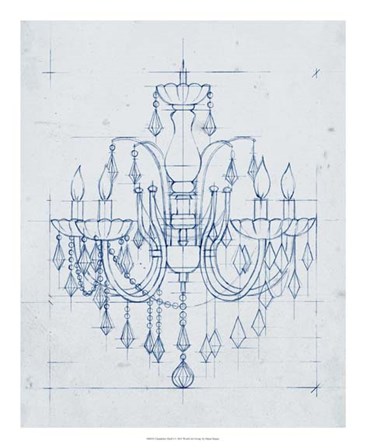 Chandelier Draft I by Ethan Harper art print