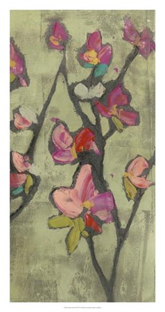 Impasto Flowers III by Jennifer Goldberger art print