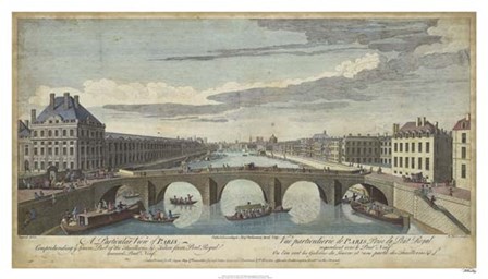 Le Pont Royal, Paris by Williamsburg art print