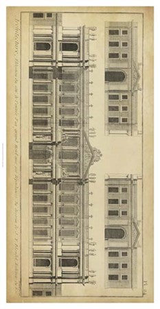 Elevation du Grand Hotel by Denis Diderot art print