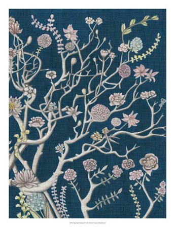 Indigo Night Chinoiserie II by Naomi McCavitt art print