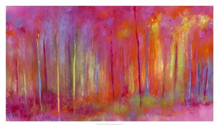 Stopping by Woods to Celebrate by Janet Bothne art print