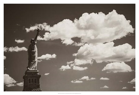 Liberty in the Clouds by John Brooknam art print
