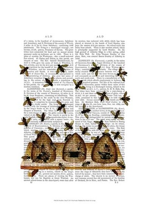 BeeHive Print by Fab Funky art print