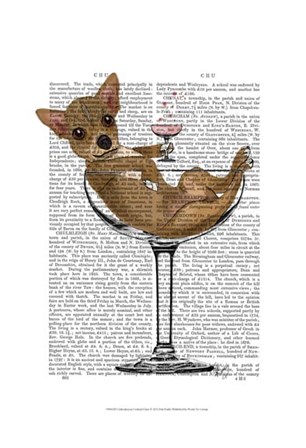 Chihuahua in Cocktail Glass by Fab Funky art print