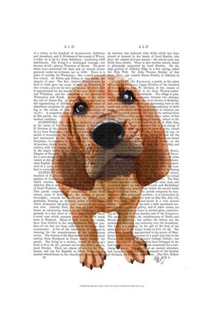 Bloodhound Puppy by Fab Funky art print