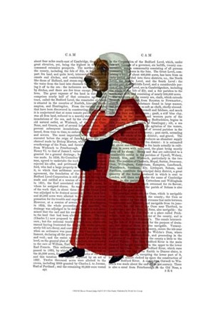 Basset Hound Judge Full I by Fab Funky art print