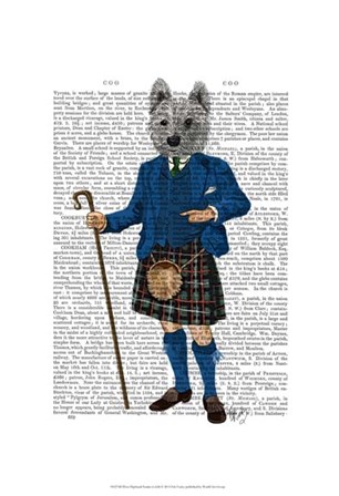 West Highland Terrier in Kilt by Fab Funky art print