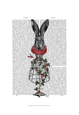 Strawberry Hare by Fab Funky art print