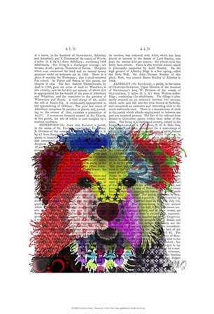 Yorkshire Terrier - Patchwork by Fab Funky art print