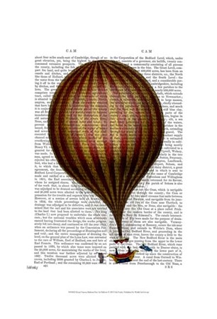 Royal Nassau Balloon Hot Air Balloon by Fab Funky art print