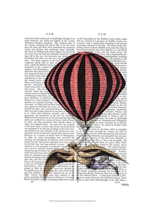 Vintage Flying Machine by Fab Funky art print