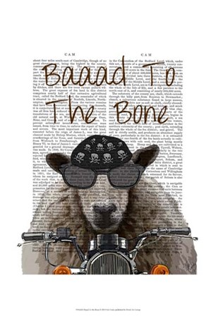 Baaad To the Bone II by Fab Funky art print