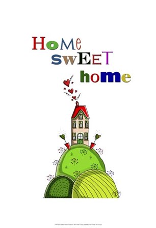 Home Sweet Home by Fab Funky art print