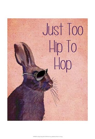 Too Hip To Hop Pink by Fab Funky art print