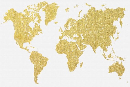 Gold Map by Natasha Wescoat art print