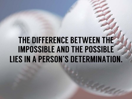 A Person&#39;s Determination by Sports Mania art print