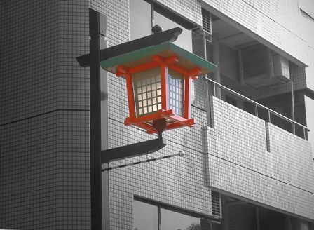 Tokyo Street Light by Naxart art print
