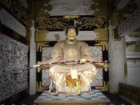 Nikko Golden Sculpture Front by Naxart art print