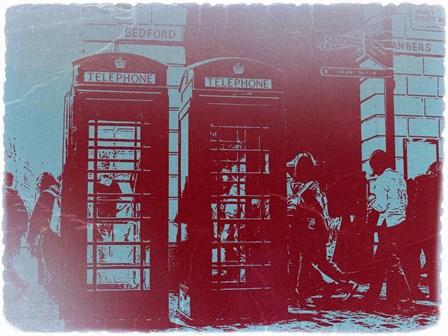 London Telephone Booth by Naxart art print