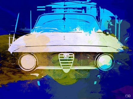 Alfa Romeo Watercolor by Naxart art print