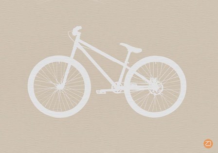 Bicycle Brown by Naxart art print