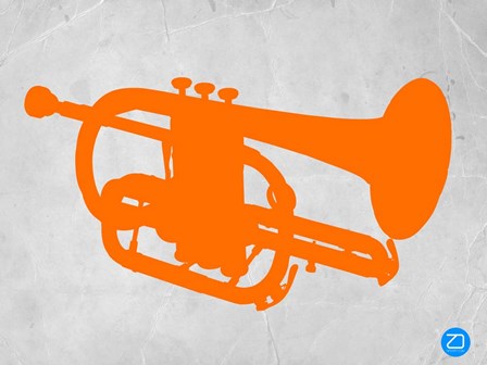 Orange Tuba by Naxart art print