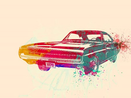 1967 Dodge Charger 1 by Naxart art print