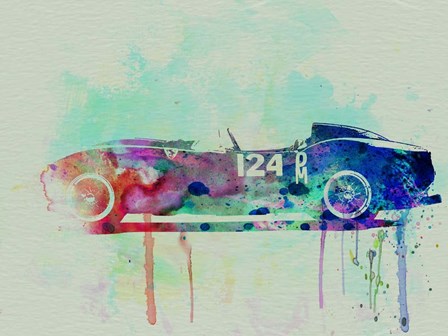 Ferrari Testa Rossa Watercolor 2 by Naxart art print