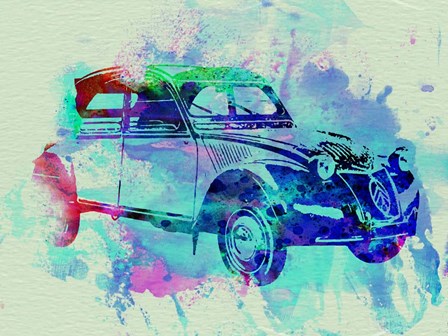 Citroen 2CV by Naxart art print