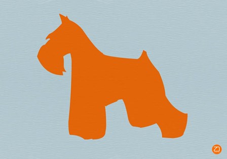 Miniature Schnauzer Orange by Naxart art print