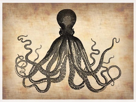 Vintage Octopus by Irina March Naxart Studio art print
