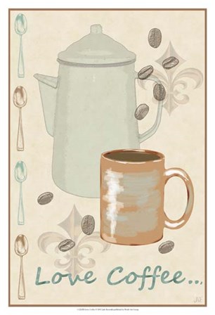 Love Coffee by Jade Reynolds art print