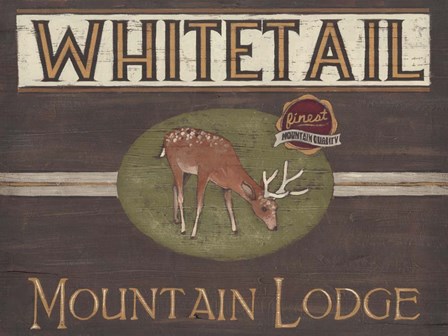 Lodge Sign VI by June Erica Vess art print