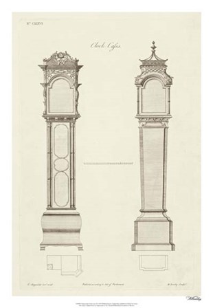Chippendale Clock Cases II by Thomas Chippendale art print