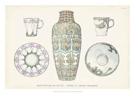Sevres Porcelain Collection II by Vision Studio art print