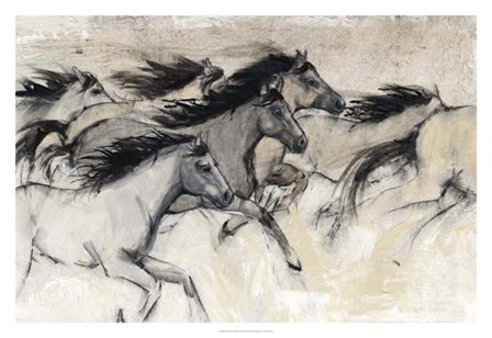 Horses in Motion I by Timothy O&#39;Toole art print