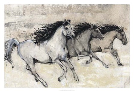 Horses in Motion II by Timothy O&#39;Toole art print