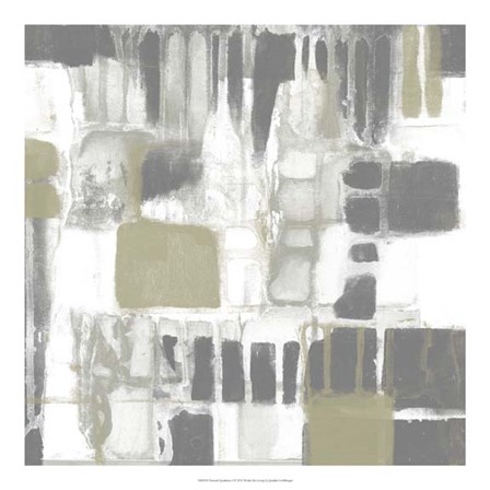 Neutral Quadrants I by Jennifer Goldberger art print