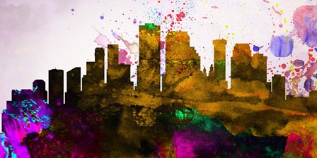 New Orleans City Skyline by Naxart art print