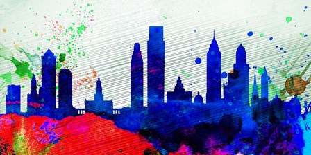 Philadelphia City Skyline by Naxart art print